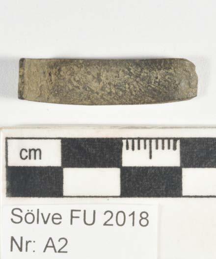 Konserveringsrapport MJ Rapport id: K18-197 Ort/Anläggning: Sölve 13:1, 23:3, FU 2018 Fynd nr: Kons nr: A2 Kontaktperson: Mikael Henriksson, Blekinge Museum Datum in: 2018-06-12 Datum ut: 2018-09-27