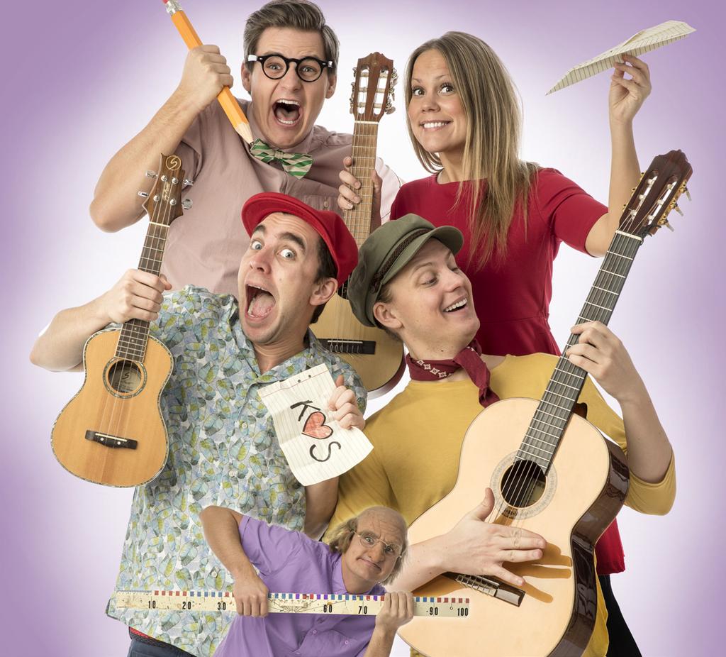 Klasskamrater Niklas Holtne, Karl Ingvarsson, Mia Moilanen & Victor Berg 6 12 år Gänget bakom succén Ur-Kul är tillbaka med en ny fartfylld, minnesrik och nästan läxfri musikföreställning!