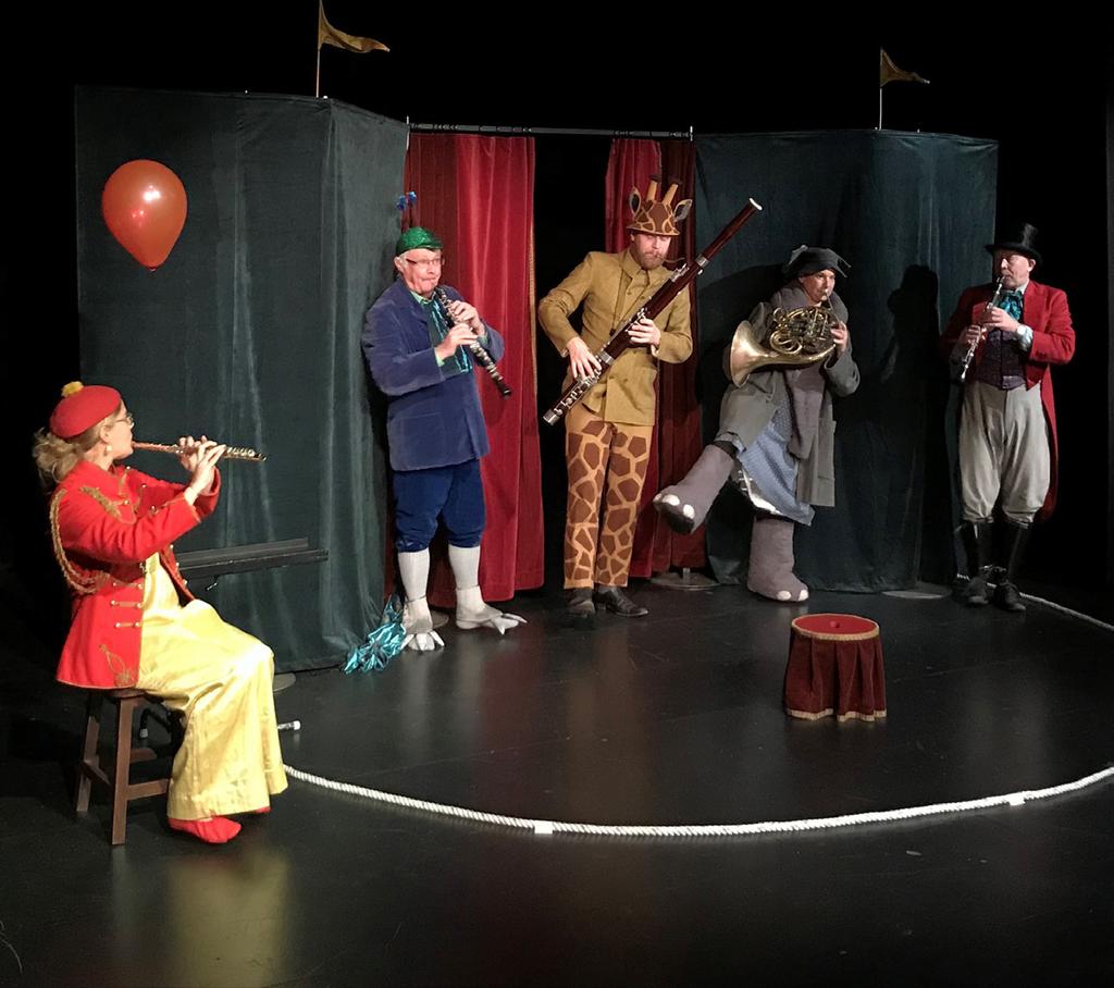 3 5 år Den röda ballongen Crusellkvintetten - en del av Östgötamusiken En musiksaga om vänskap, om att hjälpas åt och om att få vara den man är. Vad är det som händer på Cirkus Bertimus?