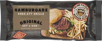 ½ huvud isbergssallad 4 hamburgerbröd 49:- Enportionsrätter Findus, frysta, flera sorter, 340-400g
