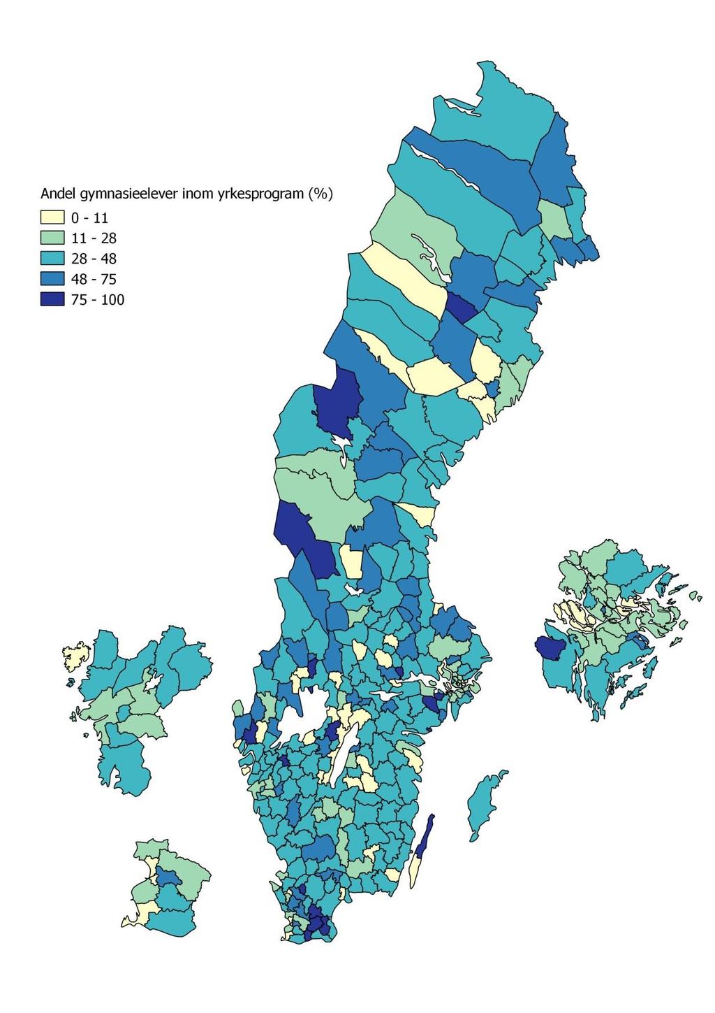 30 (31) Bilaga 5 Andel gymnasieelever som var