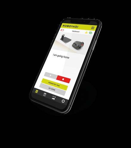 FULL KONTROLL PÅ DISTANS ROBOYAGI -APPEN ROBOYAGI -appen ger dig total kontroll med bekvämligheten från din smartphone. Ställ in och följ aktiviteten på distans, ultimat flexibilitet och översikt.