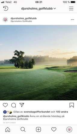 Instagram/ Facebook Minst 2 inlägg per vecka under säsong, fokus på