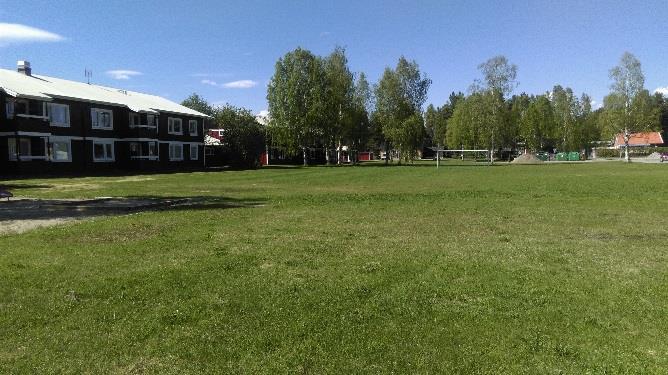 Sida 5 av 12 Mark och vegetation Området är flackt och består inom kvarteret Granen av stora grusade och asfalterade ytor med enstaka träd.