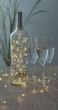 2W D 1 AA (Excl) 60h E F 728-17 SILVER TUBE Crab with battery 40 LED 1 string x 200 cm NEW 728-13 EAN 7391482031075 L 10/50