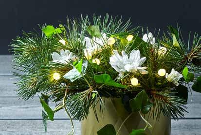12W D 3 AA (Excl) 80h E F 728-32 BOUQUET with battery 10 LED