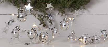 2W D 3 AA (Excl) 80h E F 728-05 STRING X-MAS SILVER with battery 10 LED 1 string