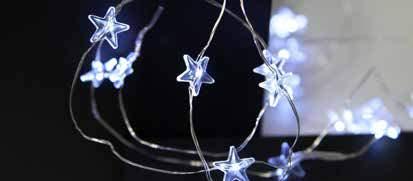 66) 48h E F 728-23 STRING STAR with battery 12 LED 1 string x 110 cm COOL WHITE/