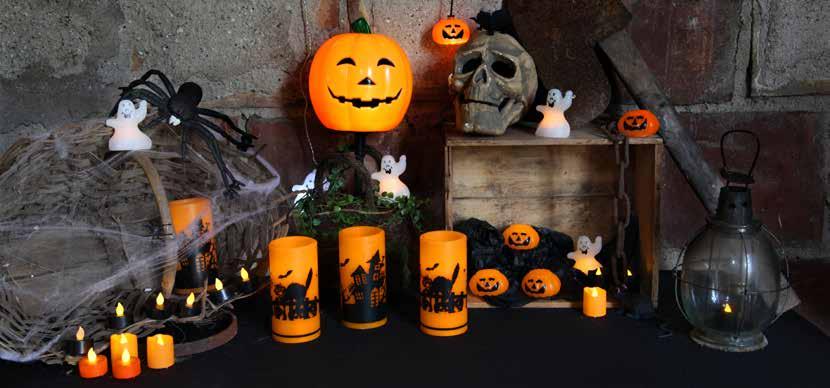 HALLOWEEN GLIM FLAME MIXED DISPLAY 44-PACK 067-99-39 HALLOWEEN EAN 7391482067395 L 1 M