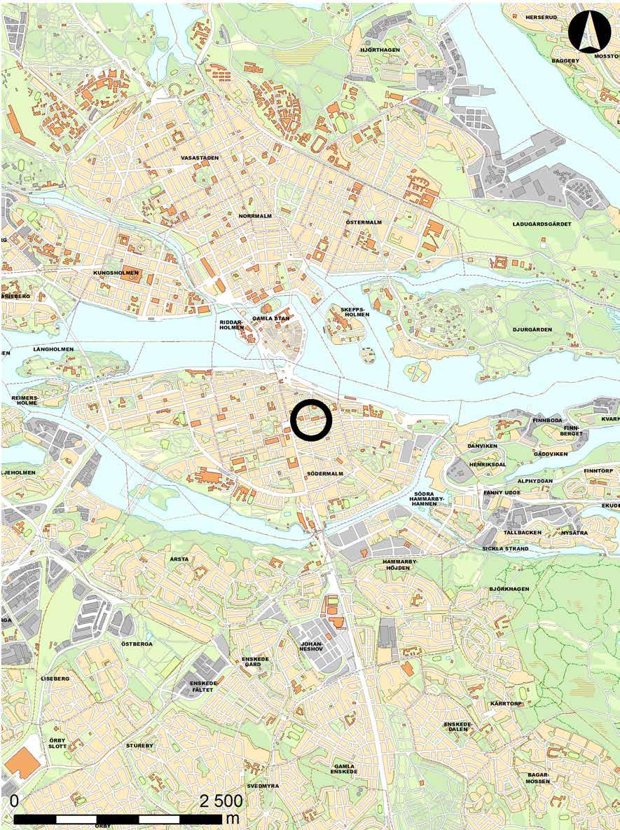 Nytt på Katarina kyrkogård Figur 2: Fastighetskarta med