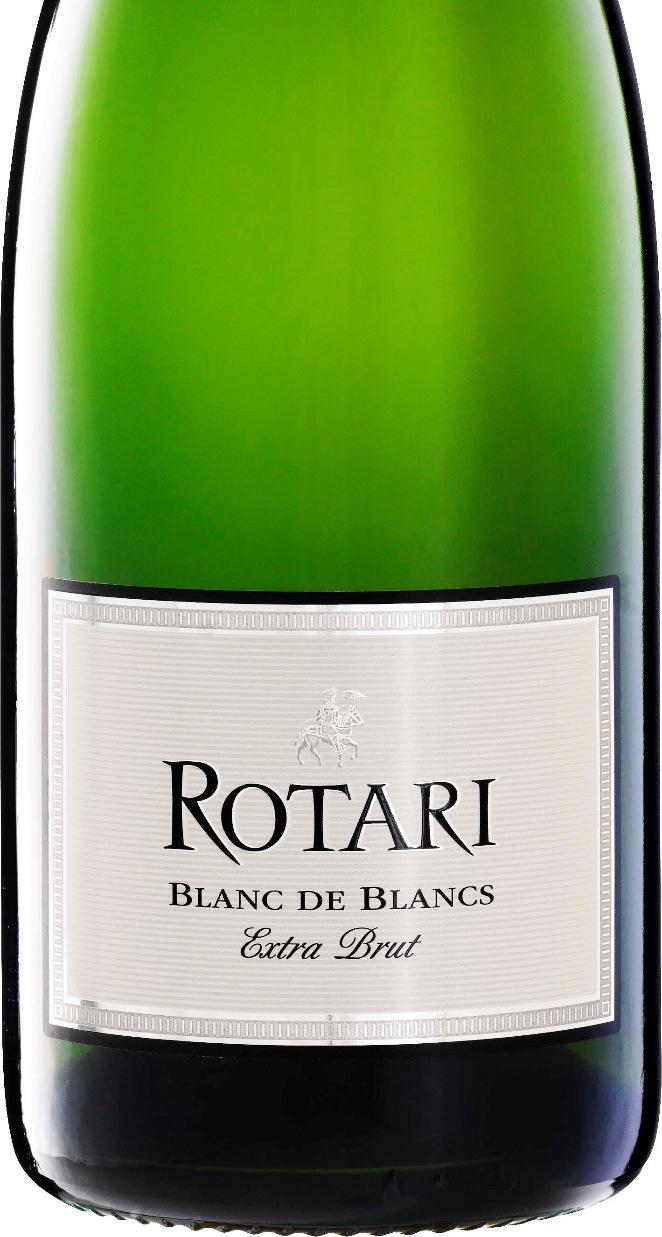 RotariBlanc de Blancs Extra Brut Producent Ursprung Mezzacorona Italien Druvor Chardonnay 100% Karaktär Sockerhalt