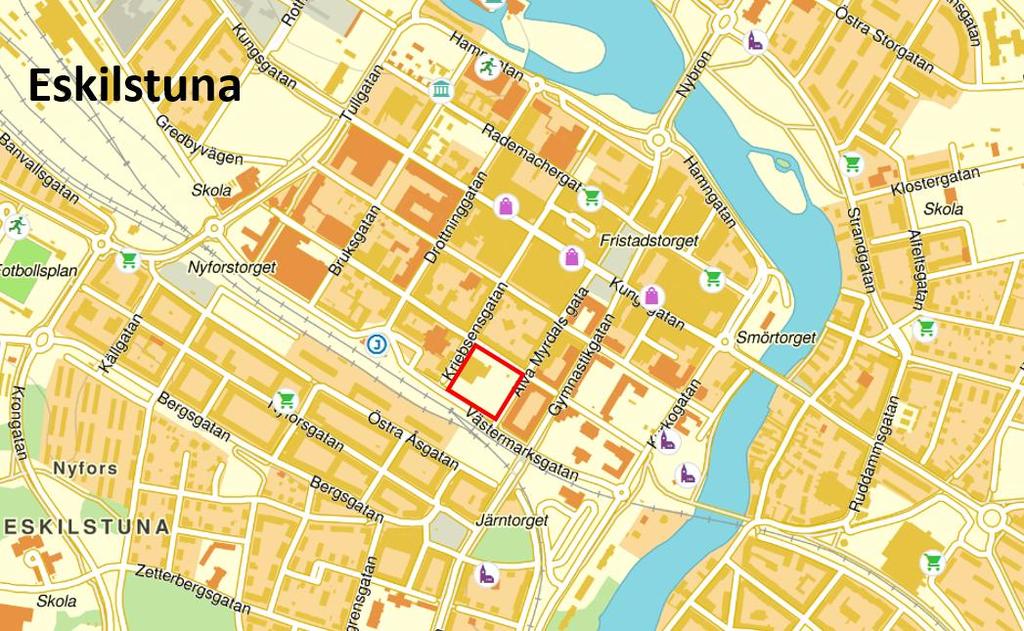 5 (28) Figur 2. Planområde för Valören är inringat i rött (hitta.se, 2016) 1.