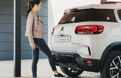 stort och lättillgängligt bagageutrymme Nya Citroën C5 Aircross SUV har en lastvolym på 580 liter, som kan utvidgas upp till 720 liter om