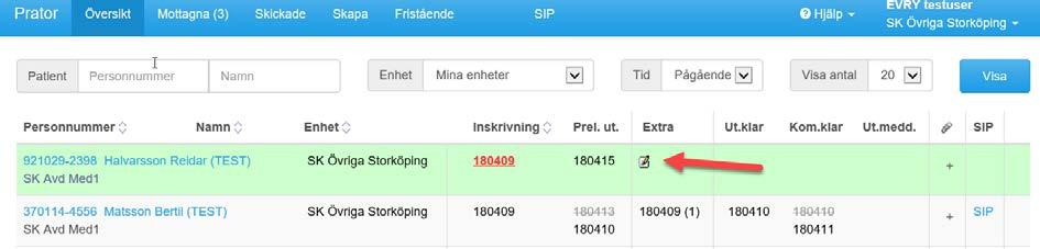 Bil 1 OSN-2018-0640, ALN-2018-0660 Manual för hantering av Prator i Uppsala kommun Sida 4 (20) Extrameddelande