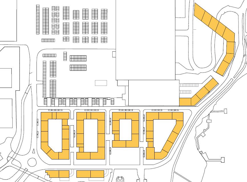 9 (70) 2.2. Planområde och planerad markanvändning Nuvarande detaljplan för Tegelbruket 1 anger användning av marken för handel och kontor.