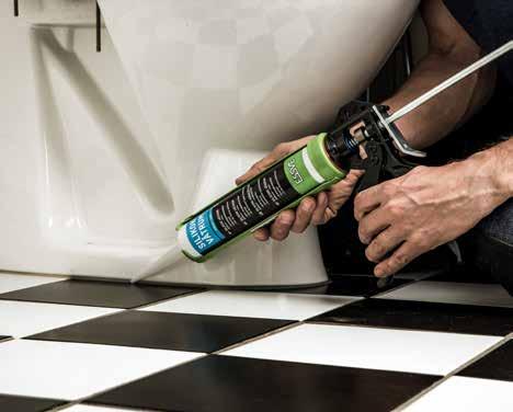 44 45 Silikon Fasad & Glas PERFEKT FÖR TOPPFÖRSEGLING OCH VÄDERTÄTNING Extremt elastisk rörelsefog 100% silikon Frystålig, vattenfast, väderbeständig För vädertätning UV-beständigt -50 C till +150 C