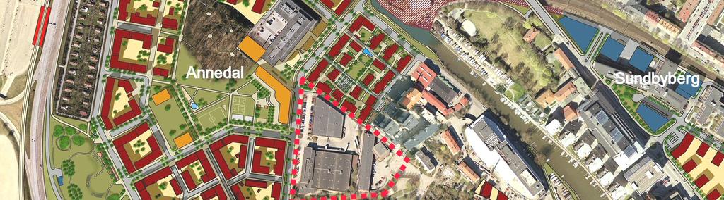 Utöver bostadsbebyggelsen möjliggörs en ny mindre park i områdets norra del och en utökning av Bubbelparken planområdets östra del.