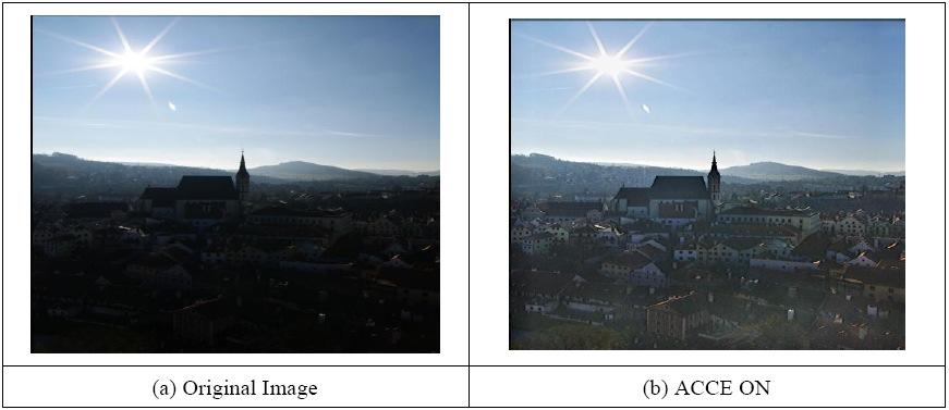 contrast lighting situations.