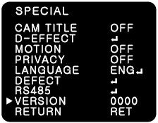 - BAUDRATE : Selects baud rate for RS485 communication among (Default:9600)2400/4800/9600/19200/38400.