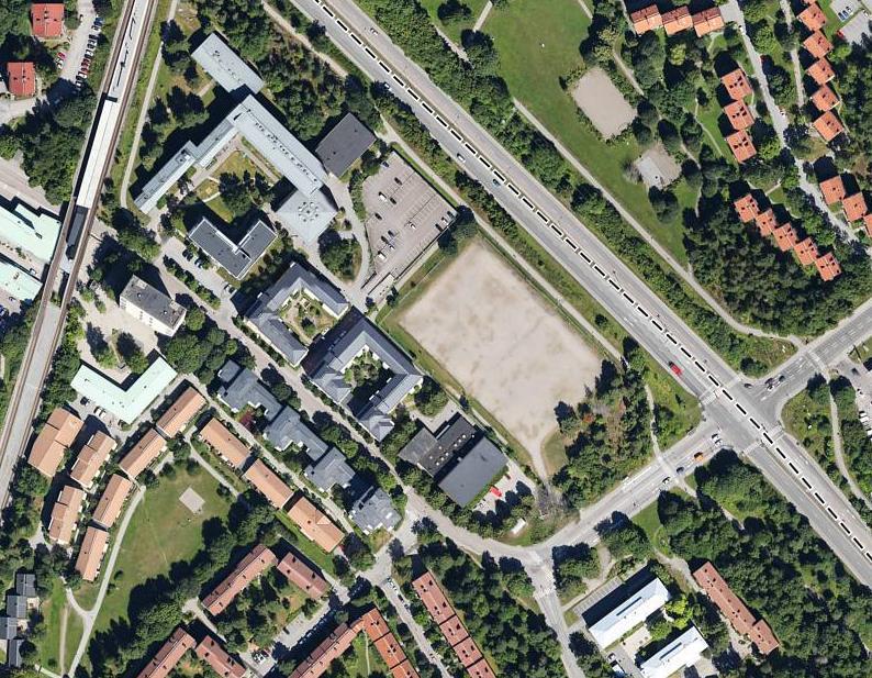 1 Inledning I Stockholms stad pågår arbete med ny detaljplan för kvarteret Diabilden, ca 5 minuters promenad från Bandhagens t-banestation.
