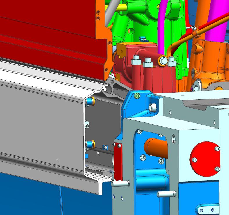 2.5.2 Sidoprofilskonstruktionen. 21 Sidoprofilen är en aluminiumprofil som idag finns på Wärtsiläs W32/W34 motorer.