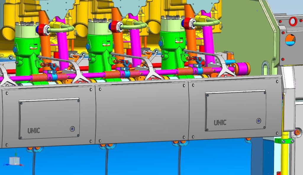 32 Figur 30. Designkonceptet med UNIC 2-modulerna monterade som 3d-modell i NX. 4.2 Analys och jämförelse För att vidare analysera konstruktionen undersöktes också detta designkoncept m.h.a. en poängsättningsmatris enligt teorin i kapitel 2.