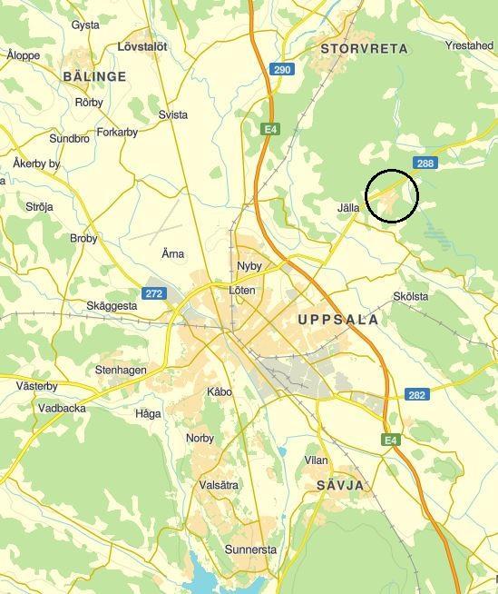 3. METOD OCH MATERIAL För att undersöka dimensioneringsförutsättningarna i nybyggda småhusområden gjordes en fallstudie i Lindbacken i Uppsala kommun.