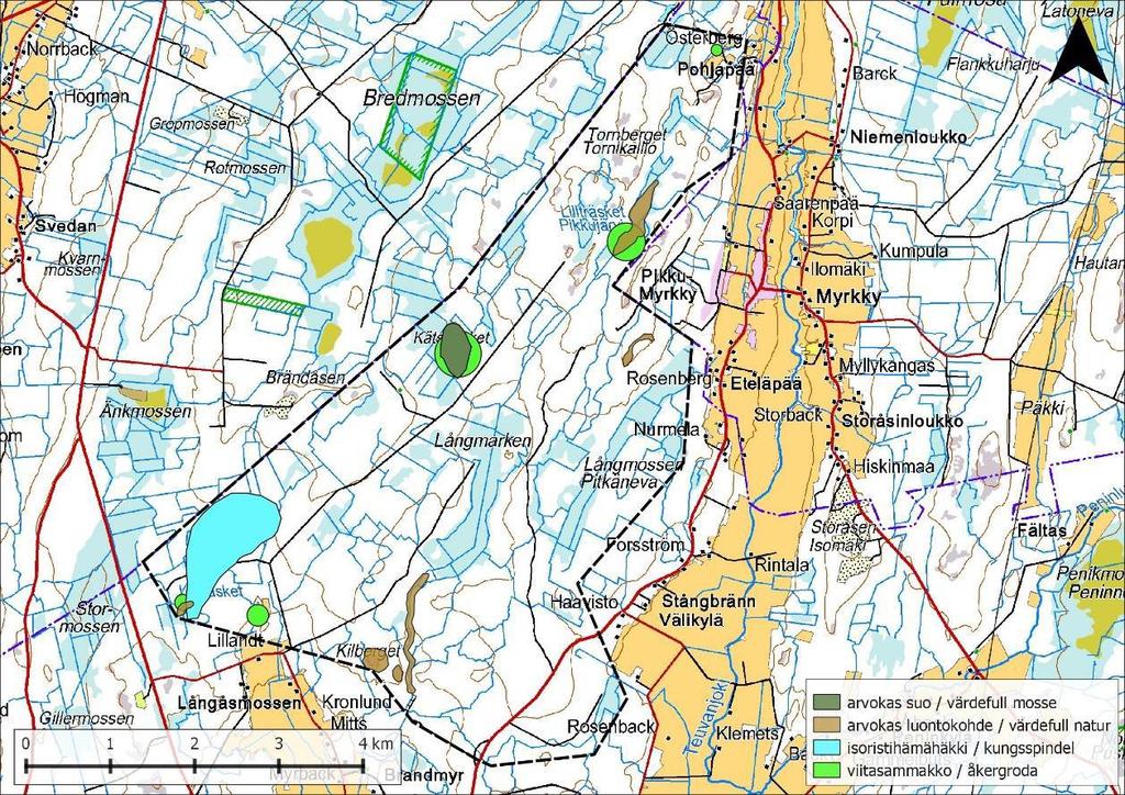 I samband med delgeneralplaneprojektet och MKB-processen har uppgjorts flertalet utredningar beträffande bl.a. naturtyper och växtlighet, flyttfåglar, häckande fåglar samt direktivarter.