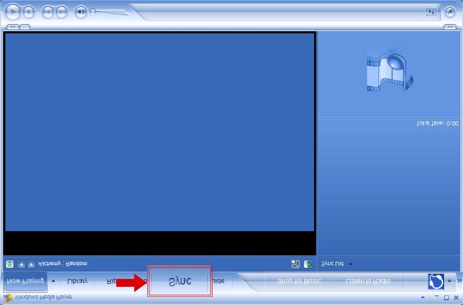 Trasferimento di immagini sul lettore IMPORTANTE! Le immagini possono essere trasferite soltanto utilizzando Windows Media Player.