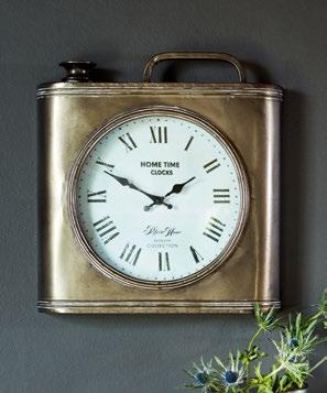 VÄGGKLOCKA H40 B38 D8 cm 22030