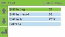 Språkinställningar 5.12.2 Använd UPP och NER-knapparna för att välja språk. Bekräfta ditt val genom att trycka på ENTER.