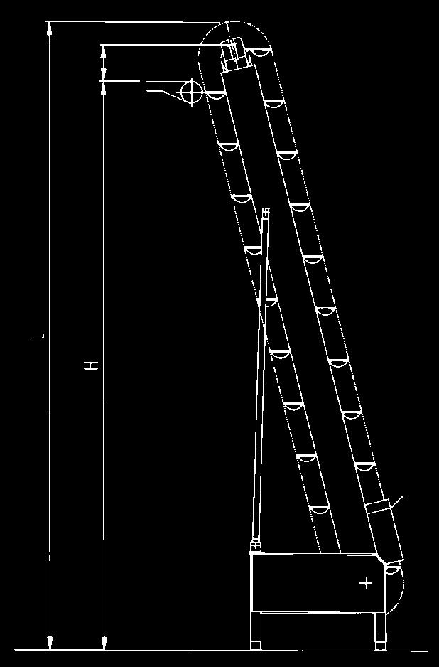 11 ELEVATOR CE500 En taktande vertikal kedjeelevator för transport av degbitar från rundrivaren upp till vilbanan. Kraftfull elevator för användning i industribagerier.