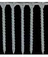 fosfaterad, Funktion: Avsedd för montage av gipsskivor mot plåtregel max 0,9 mm. Skruven har en mycket vass spets som ger ett snabbt montage. Passar dom flesta rakbandade skruvautomater.