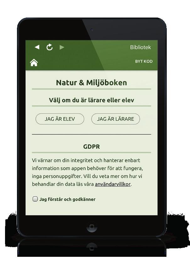 5-22 Svanen, Fairtrade, Bra Miljöval, KRAV, Skogen i Skolan 4-6 7 8-15 16-40 Kapitel 5 Uppfinningar för miljön Elevbok sid.