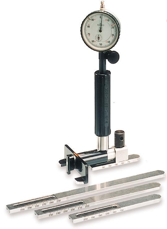 Typ SS - För bottenhål Typ SS används för att mäta nära hålets botten. För mätning av bottenhål med Ø 20-400 mm. Minsta avstånd från botten är h = 1 mm.