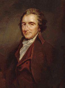 Thomas Paine. Källa: Wikimedia [2]. Krig, fattigdom, konflikter och orättvisor var, för honom, i sista instans rotade i brist på upplysning.