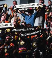 Vi bjuder alla besökare på en halsduk när de kommer till Gavlerinken Arena. Tillsammans skapar vi stämning i vår hemmaborg!