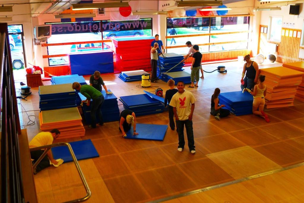Lokaler Gävle Judo Clubs träningslokal, dojo, finns i Idrottshuset Kamp och Kraftsport på Utmarksvägen