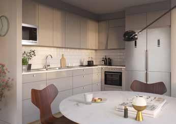 Huset har ett mycket fint läge, ena änden av huset vetter mot Husarviken och den andra mot Bobergsgatan.