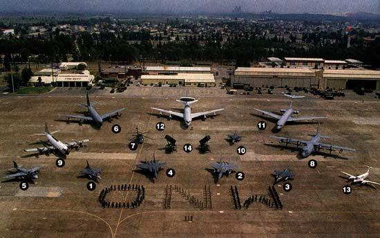 51 The Aircraft of Northern Watch Mission US Turkey Britain Combat 1 US F-16CJ. Suppression of enemy air defenses. F-16 2 F-15C. Air superiority. F-4 3 F-16CG. Emergency defense suppression. 4 F-15E.