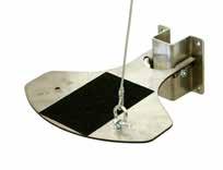 Tillbehör 820740 Fotpedal med väggfäste Robust fotpedal i