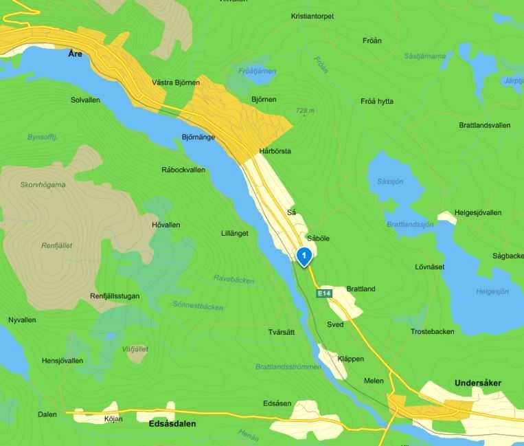 1 INLEDNING WSP Akustik har på uppdrag av Åre östra fastigheter AB utfört en trafikbullerutredning för området fastigheterna Så 8:4, 2:11 och 2:91 i Åre kommun.
