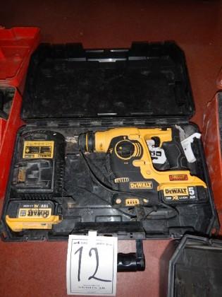 slagborr DeWalt DCH253 med 2 batterier