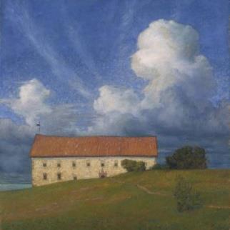 Det gamla slottet, 1893 Konstnär: Prins Eugen Placering: Matsalen Sommaren 1893 vistades Prins Eugen på Sundbyholm utanför Eskilstuna.
