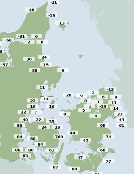 3.2 Beräkning av återkomstvärden Den korta mätserien från Halmstad tillåter inte någon noggrann beräkning av återkomstvärden.