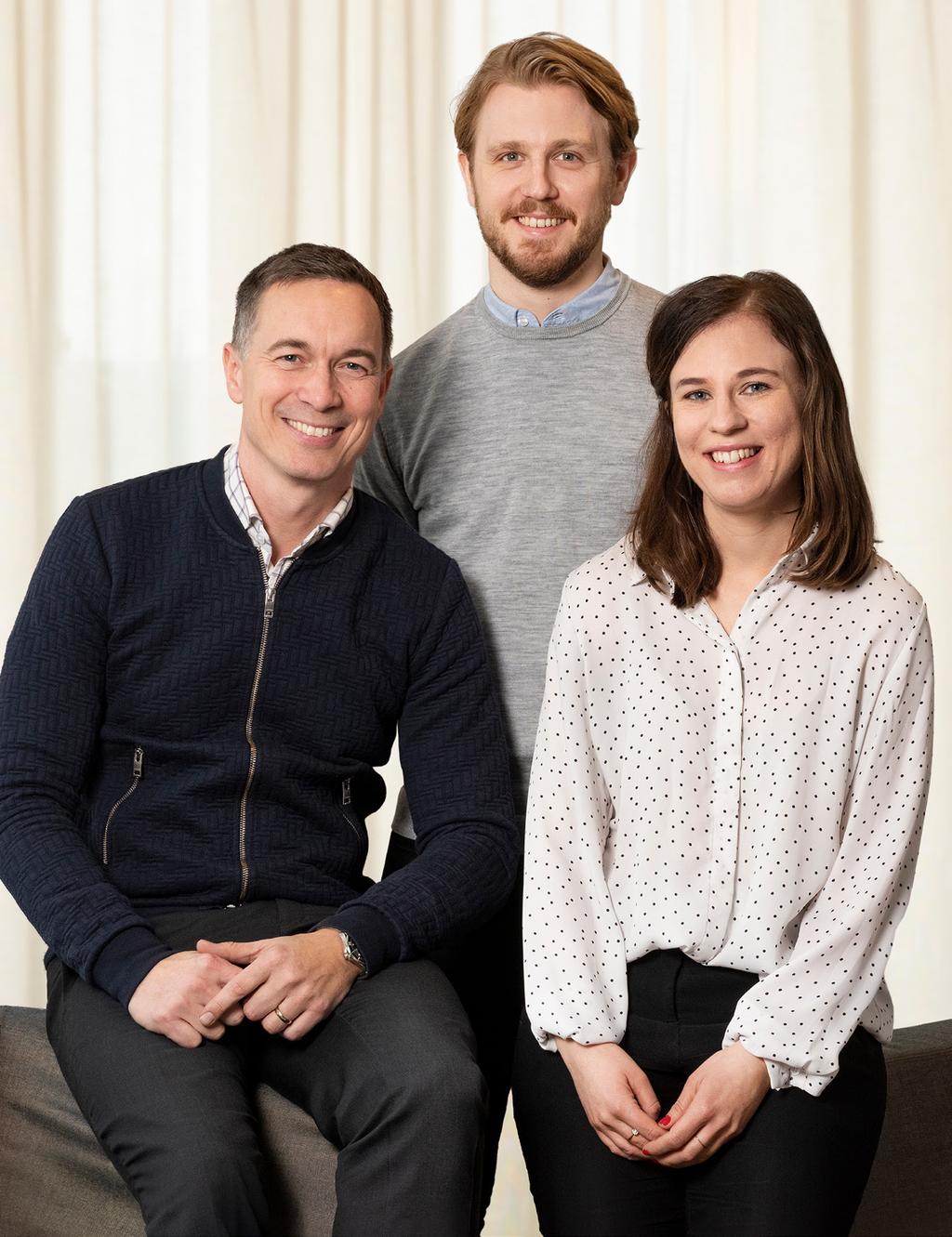 Emma Emanuelsson, Lena Drake och Gerhard Kunosson Johan Sörensson, arbetsgivarrepresentant,