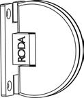 Pull Vonse Wall Mount Hinge Vonse Glass to Glass