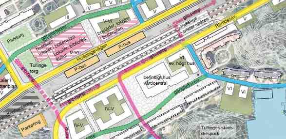 4.2 Infartsparkering Ett parkeringshus har inritats i programskissen, denna byggnad har antagits till 5 200 m 2 BTA i 4 plan, se Figur 7.