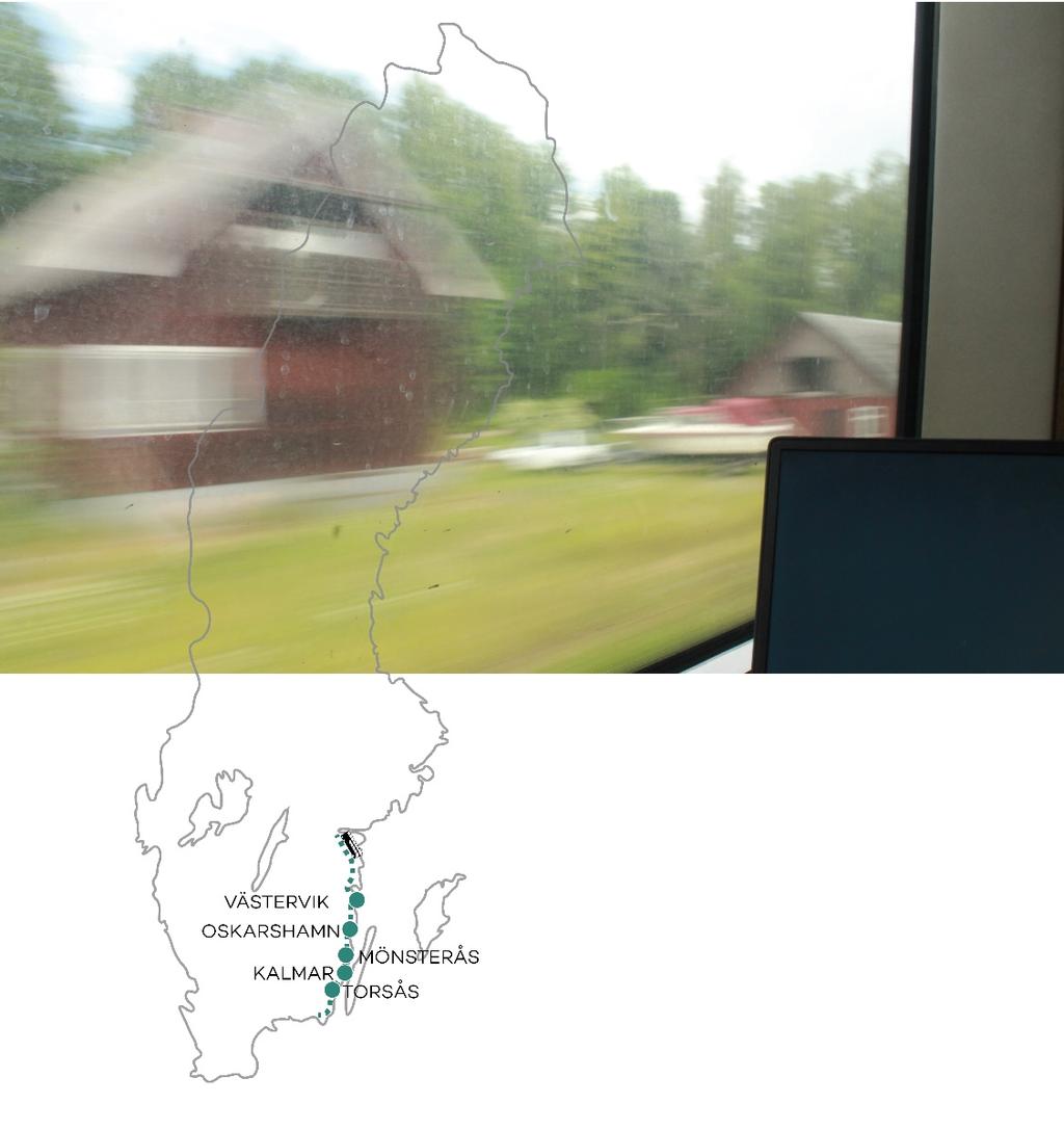 BRT-stationer längs E22 i Kalmar län