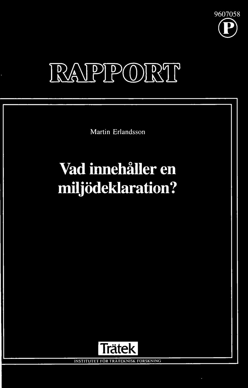miljödeklaration?